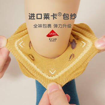 尼多熊儿童袜子春秋透气棉袜男童宝宝袜可爱春秋超萌松口无骨婴儿袜 商品图2