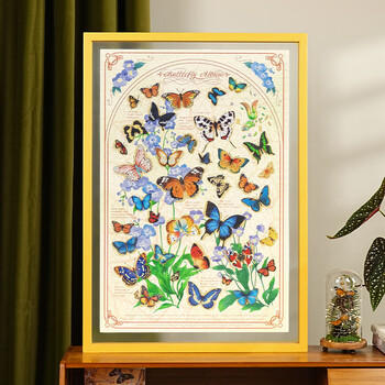 猫的天空之城上海自然博物馆成人拼图1000片蝶语生花拼图成年人高级女生节礼物 商品图4