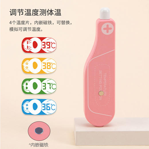 【全科医生玩具】儿童仿真过家家玩具 全科医生角色扮演女孩听诊打针医药箱 木制套盒玩具 商品图3