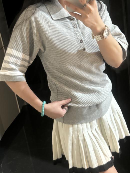 T*B经典四道杠轻奢质感POLO衫男女同款（蕾姐穿0） 商品图4
