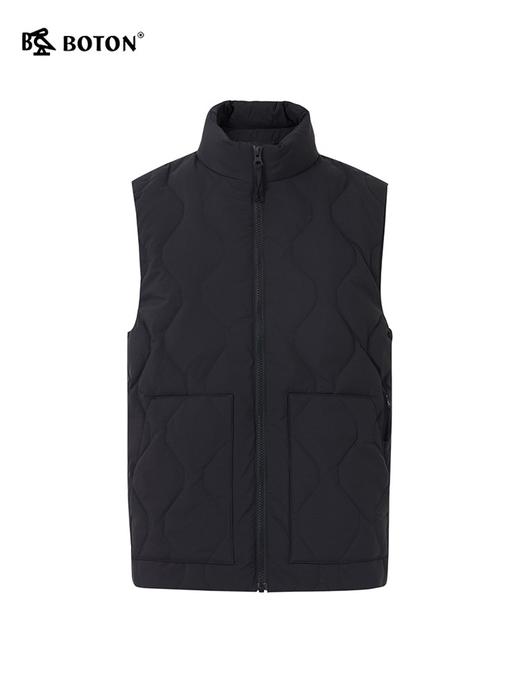 [防风防水]波顿男士秋冬季挺括显气质立领白鸭绒菱形羽绒马甲MC819523 商品图5