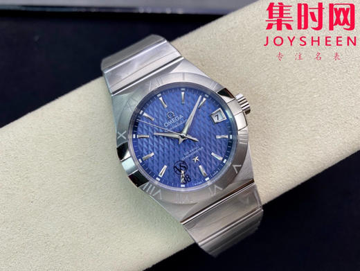 欧米茄 VS第四代星座系列 格子面蓝盘 男士腕表 丹东8500一体机 表径38mm 商品图4