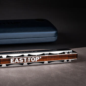 东方鼎（EAST TOP）24孔复音口琴T2406K 2.0银色盖板高级成人演奏儿童学生初学通用 商品图6