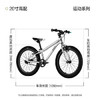 Nabiis那贝斯儿童自行车6-10-12岁铝合金超轻青少年学生单车20寸高配银 商品缩略图0