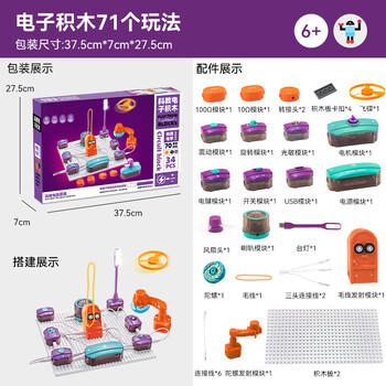 Toylezhi电子电路积木益智儿童玩具科学实验拼装3-6-9-12岁男孩生日礼物 商品图3