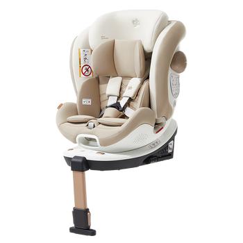 好孩子（gb）安全舱1号S婴儿8系高速儿童360旋转汽车安全座椅0-7岁 奶昔白 商品图3