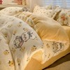 【加厚雪花绒牛奶绒四件套】床品保暖冬季加绒被套法兰绒床单三件套 商品缩略图3