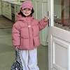 冬季韩版面包服儿童羽绒棉服男童女童加厚保暖连帽棉袄纯色外套 商品缩略图1