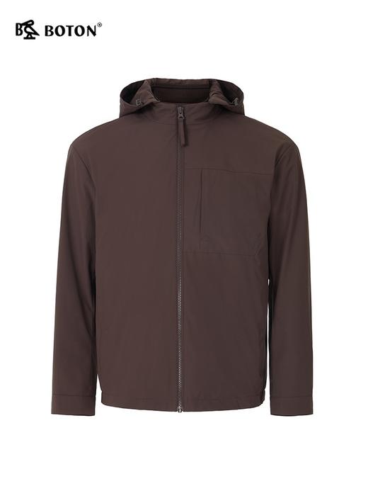 波顿男士春秋 短款薄棉外套 利落轻暖 甩帽美式休闲合身款MJ988323 商品图5