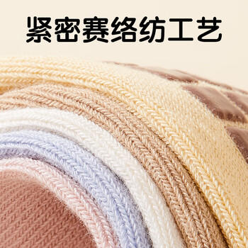 麦格萌婴儿袜子5双宝宝秋冬地板袜学步袜防滑隔凉长筒棉袜0-1岁 商品图4