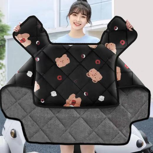 新款冬季电动车挡风被冬加厚加绒电瓶车防风被保暖摩托车防寒通用 商品图3