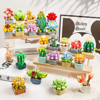 费米（Femibox）兼容乐高儿童拼装积木玩具花摆件生日礼物多肉-新玉缀S2275 商品图1