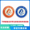 定制宝安中学外国语学校（集团）博雅学校校徽贴胸章可缝制包邮51 商品缩略图0