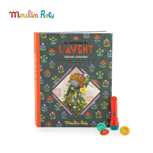 Moulin Roty 圣诞倒数日历 故事礼盒 故事投影手电筒 适合4岁+ 米努奇卡斯系列  -681322 商品图0