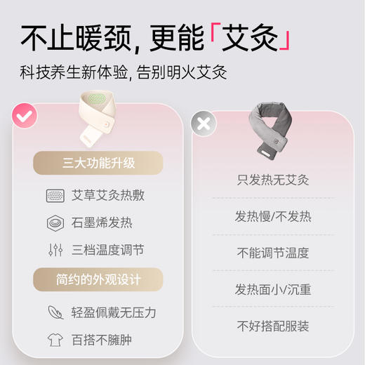 🔥秋冬热卖 元气地带艾草点阵发热【围巾】 商品图1