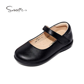 斯纳菲春季儿童黑皮鞋女童皮鞋舒适公主鞋女孩校园学生小皮鞋 黑色37 商品图6