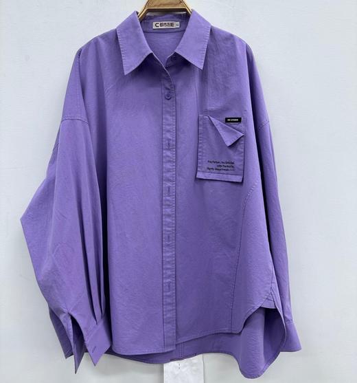NC口袋小设计长袖衬衫50707（紫）秋季953012160321 商品图0