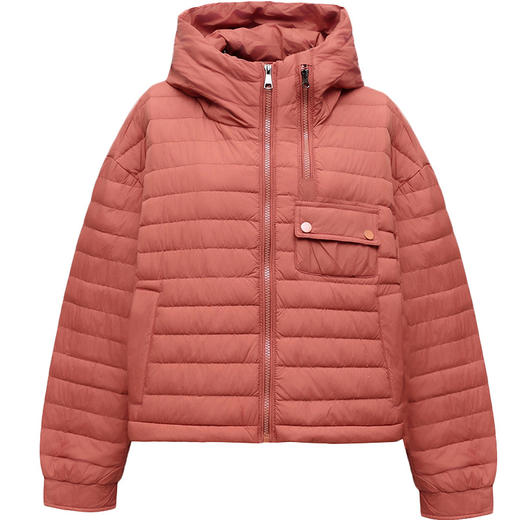 YJ-25KB797-Y 时尚轻薄羽绒服韩版宽松加白鸭绒保暖羽绒服秋冬季新款连帽短款 商品图4