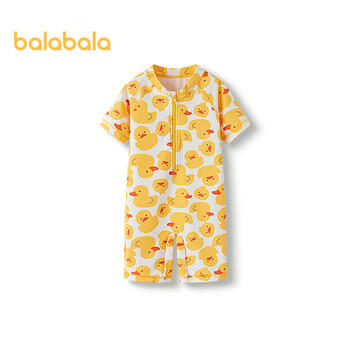 巴拉巴拉儿童泳衣男女童连体泳装户外防晒耐氯速干小童游女宝泳装 商品图4