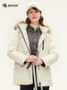 波顿女士秋冬暖奢显瘦85绒子拒水可拆卸毛领合身中长款羽绒服LC763524 商品缩略图1