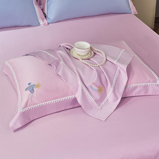 多喜爱 60S全棉缎纹四件套 甜梦飞行/云端奇遇hl【60S长绒棉】【贡缎面料】【芬纳诺抗菌】细腻柔滑 精美织带 商品图4