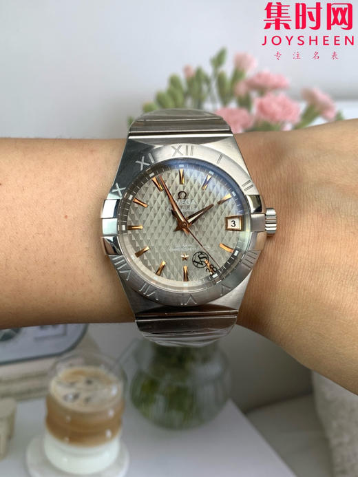 欧米茄 VS第四代星座系列 格子面金针 男士腕表 丹东8500一体机 表径38mm 商品图8