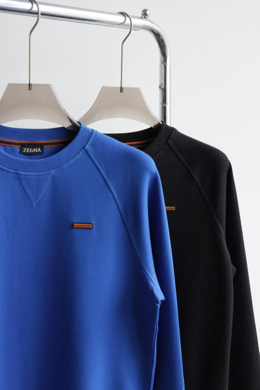 E.Z 双面针织宽松插肩圆领卫衣 WY926 商品图5