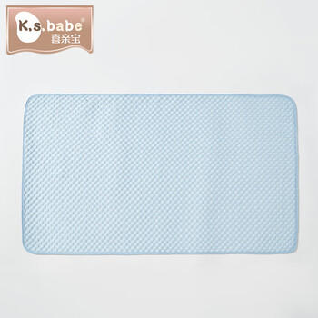 喜亲宝婴儿床单新生儿冰豆豆凉垫宝宝幼儿园午睡床单【120*70】蓝色 商品图1
