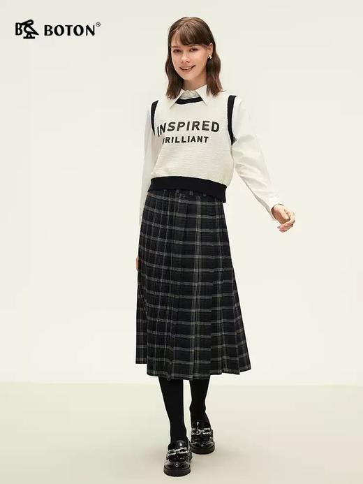 波顿女士秋冬 字母坎肩毛衣 小众别致 柔暖短款合身款LU111324 商品图4