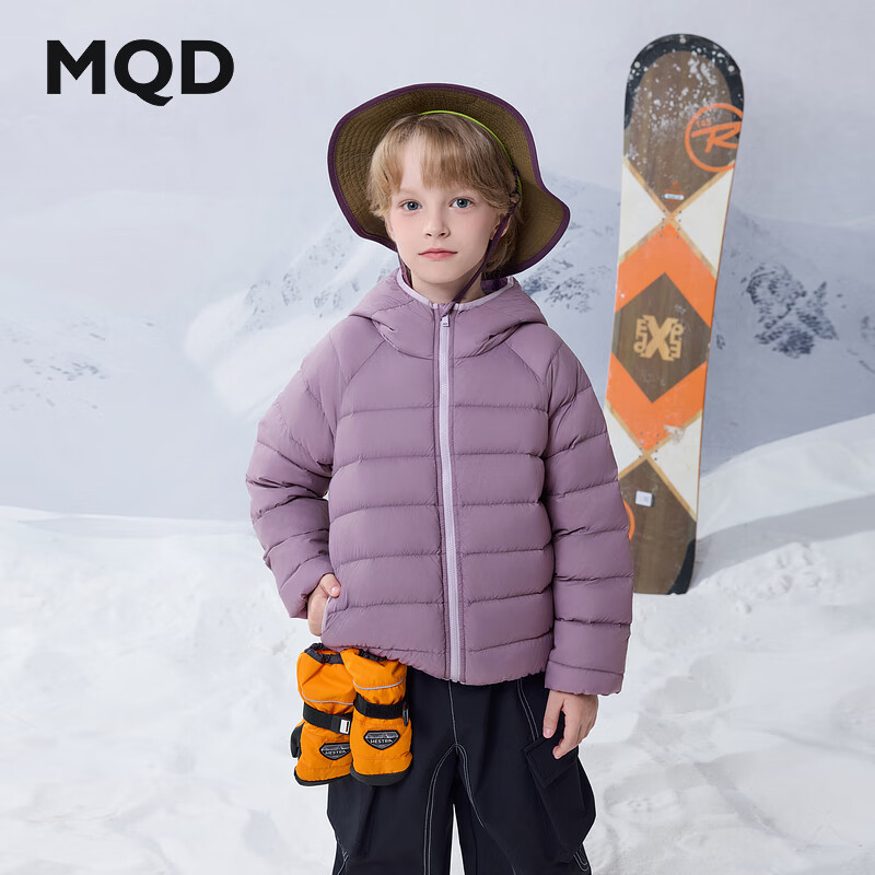 【MQD】男大童冬季新品潮酷休闲保暖连帽羽绒服