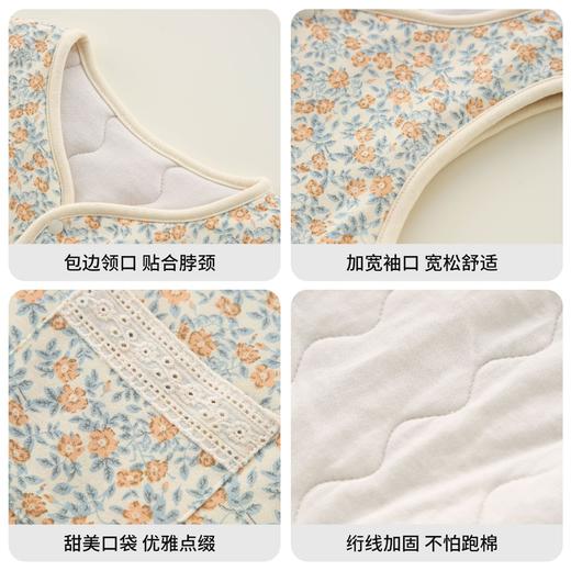 儿童五层加厚羊毛马甲衣女童碎花坎肩冬季新款中大棉校服神器内搭 商品图2