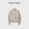 ROMI STUDIO16.5mm羊绒羊毛纱 老钱松弛感翻领毛呢外套RWCWWG5704 商品缩略图3
