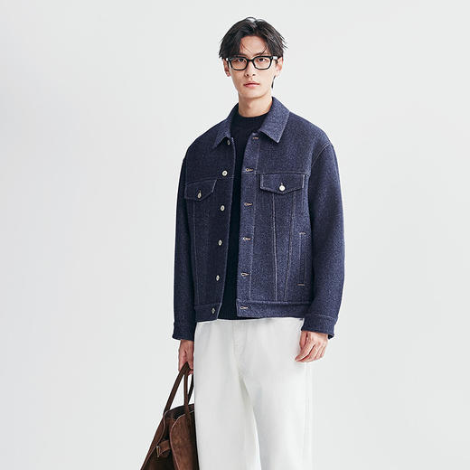 棉仓367811001-廓形底特律牛仔毛呢夹克 商品图1