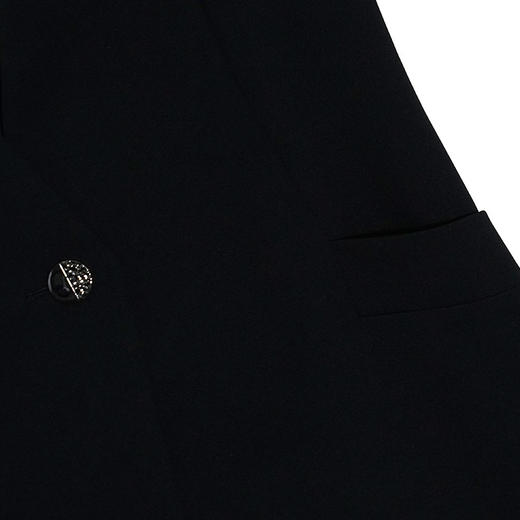 VIVIAN LIU薇薇安刘R2343107秋女装新款大V领一粒扣宽松长款马甲 商品图3