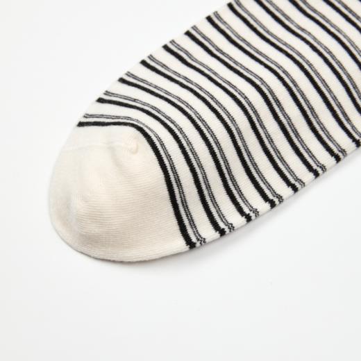 ROMI STUDIO“复古百搭”精梳棉柔韧撞色高弹袜口中筒袜 RWCWP36663 商品图3