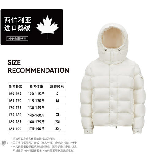 【2025羽绒服】西伯利亚进口 95白鹅绒  保暖 轻盈舒适 商品图4
