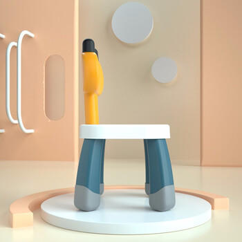 费乐（FEELO）儿童玩具积木桌猫耳朵椅子生日礼物男女孩椅子单只3604 商品图4