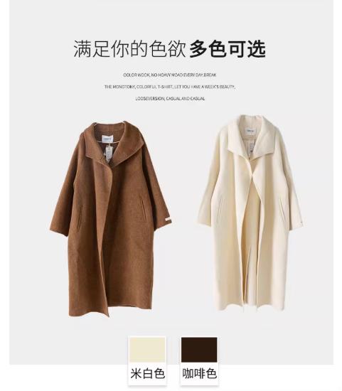 【门店同款】ENJOY冬季柔韧与共玫瑰翻领大衣 159496896 商品图11