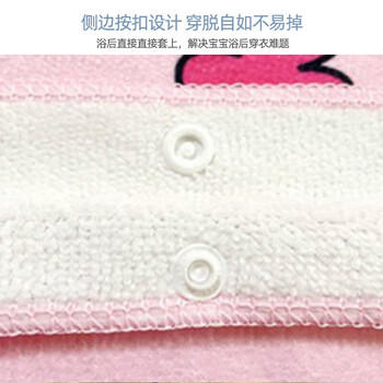 9i9儿童浴袍宝宝浴巾连帽斗篷夏季薄浴室沙滩可穿吸水披风卡通恐龙 商品图7