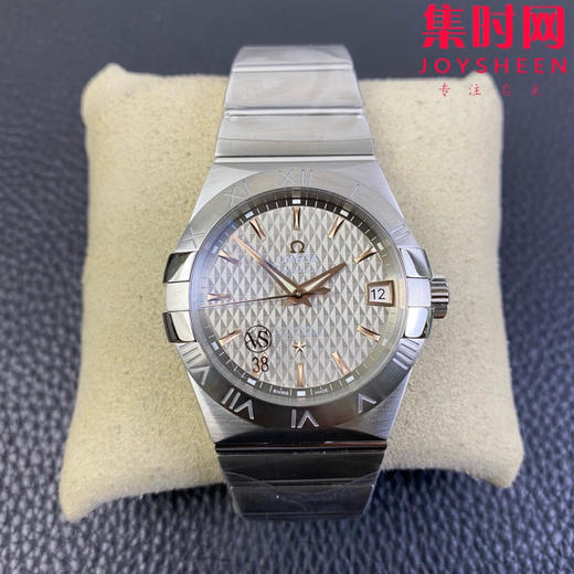 欧米茄 VS第四代星座系列 格子面金针 男士腕表 丹东8500一体机 表径38mm 商品图0