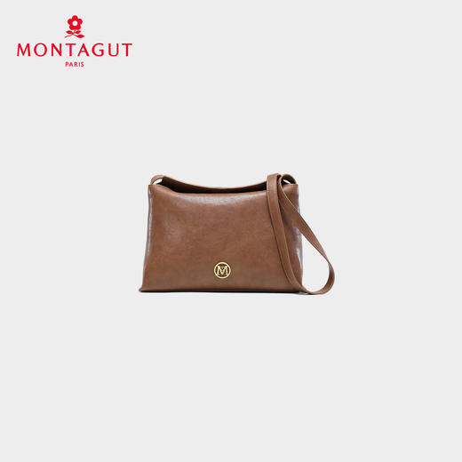 梦特娇女包女士时尚超纤腋下Hobo包百搭休闲单肩斜挎饺子包通勤包 商品图1