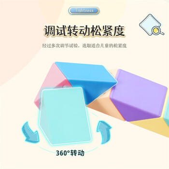 魔域文化魔方24段百变魔尺弹力结构造型初学者教学男孩女孩儿童玩具礼物 商品图3