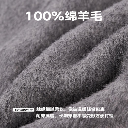 NPC潮牌100%绵羊毛贴袋拉链翻领毛呢大衣短款双头拉链NP58WC30 商品图4