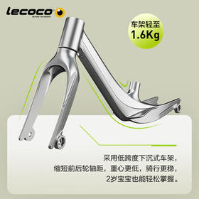 乐卡（Lecoco）儿童平衡车1-3-6岁滑步车镁合金单车溜溜车 CUNX1