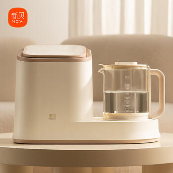 新贝奶瓶消毒器 带烘干紫外线婴儿消毒柜一体机恒温水壶8颗大灯珠5L 商品图3