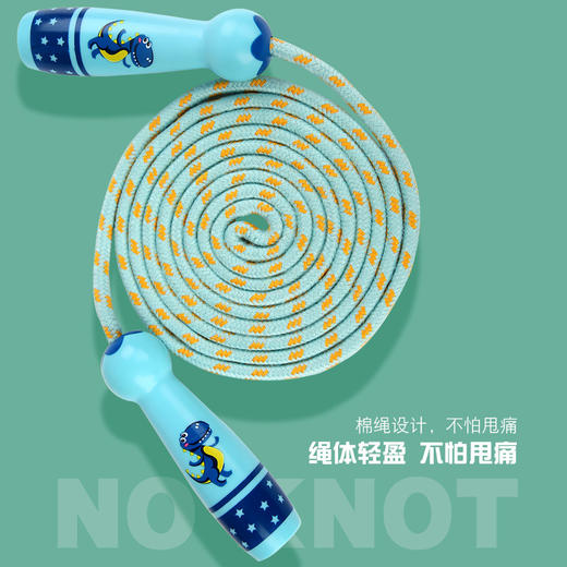 「礼盒装！五色可选」跳绳儿童专用幼儿园初学者可调节一年级小学生中考体育用品运动绳健康训练 商品图3