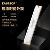 东方鼎（EAST TOP）24孔复音口琴T2401S银色盖板红色塑盒初学入门款 商品缩略图1