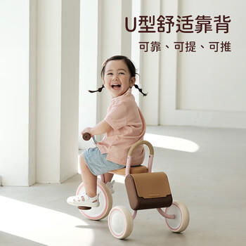 kidpop儿童三轮车脚踏车1-4岁童车复古轻便宝宝三轮自行车周岁礼物绿色 商品图6