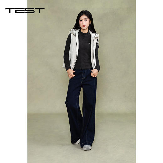 冬上新不臃肿白色连帽保暖内搭外穿超百搭马夹2254027 商品图4