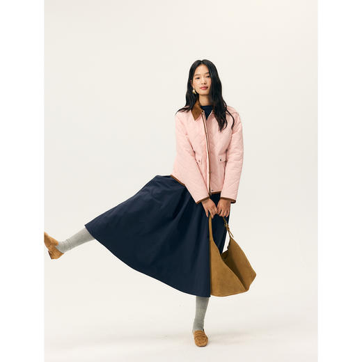 HeyDress拼接A摆长款连衣裙 商品图3